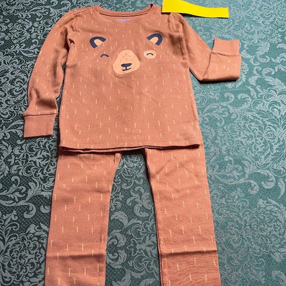 Nwt 6t 6 3t 3 4t 4 5t 5 UNISEX teddy bear CUTE pajamas Boy girl old navy fall pj - Picture 2 of 8
